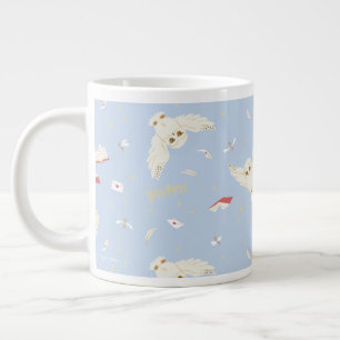 Hedwig-Eulenpost-Briefe-und-Bücher-Strickmuster Jumbo-Tasse