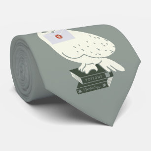 Hedwig mit Brief Whimsical-Zeichnung Krawatte