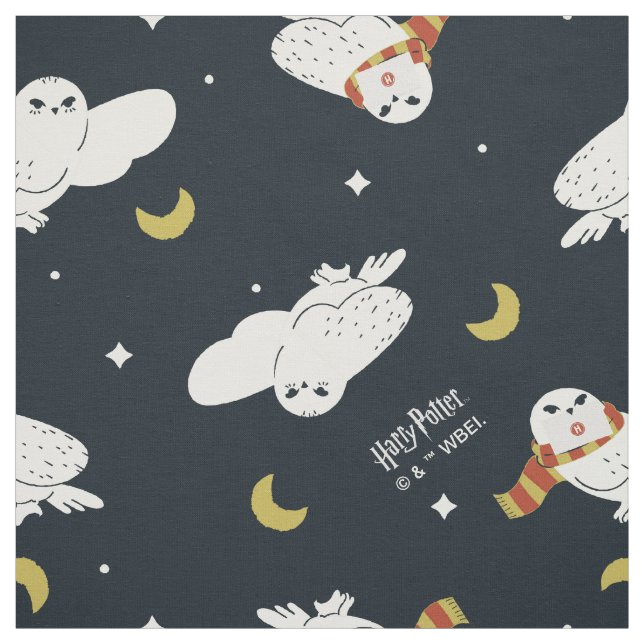 Hedwig Nighttime Moonlight Pattern Stoff (Muster)
