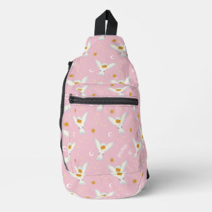 Hedwig Pink Sonnenwende-Muster Crossbody Bag