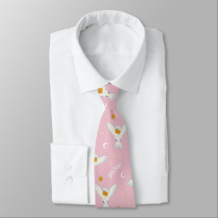 Hedwig Pink Sonnenwende Muster Krawatte
