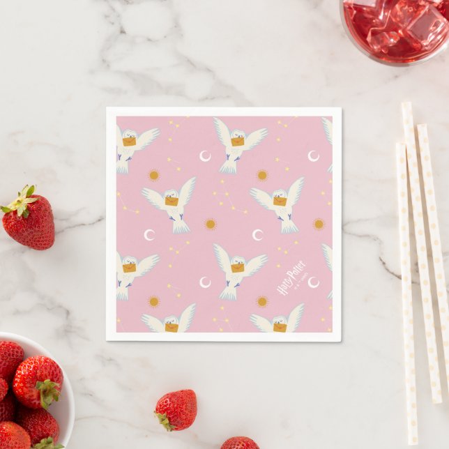 Hedwig Pink Sonnenwende Muster Serviette (Beispiel)