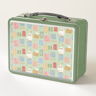 Hedwig-Post-Blockbuchstaben-Muster Metall Brotdose