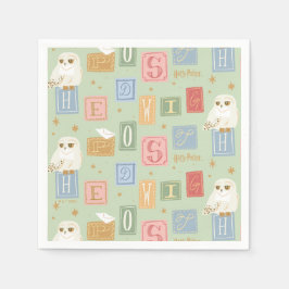 Hedwig-Post-Blockbuchstabenmuster Serviette