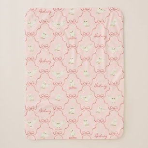 Hedwig-Rosa-Schleifen-Muster Sherpadecke