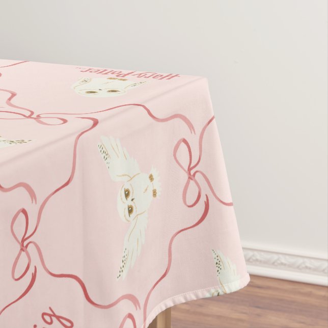Hedwig-Rosa-Schleifen-Muster Tischdecke (Beispiel)