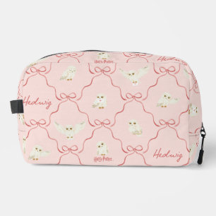 Hedwig-Rosa-Schleifen-Muster Waschbeutel