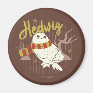 Hedwig Whimsical Wald Zeichnung Magnet