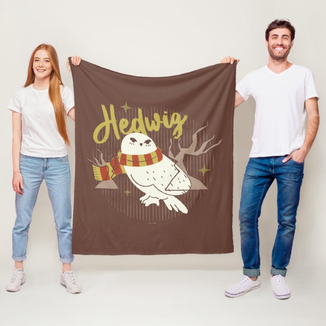 Hedwig Whimsicaler Wald Zeichnung Fleecedecke (Beispiel)