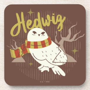 Hedwig Whimsicaler Wald Zeichnung Getränkeuntersetzer