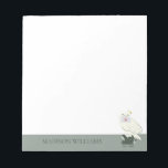 Hedwig With Letter Whimsical Drawing Notizblock<br><div class="desc">Deliver a little magic with this charming Hedwig illustration inspired by the wizarding world. Perched atop a stack of spellbinding textbooks labeled Potions and Herbology, Hedwig proudly holds a sealed Hogwarts™ letter. The soft, minimalist style and muted tones give this design a cozy, storybook feel, while subtle sparkling accents add...</div>