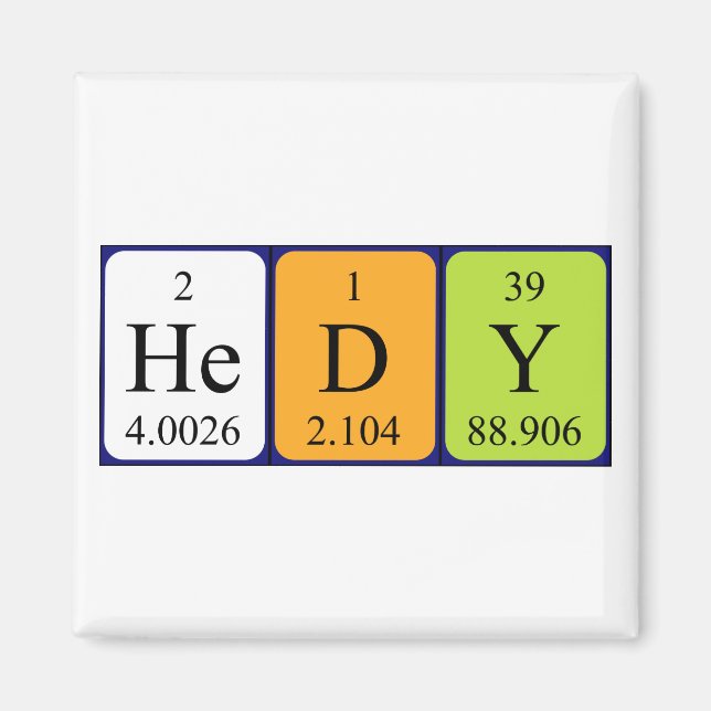 Hedy Periodenmagnet Magnet (Vorne)