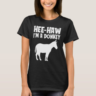 Hee-Haw Im a Donkey Funny Lazy Halloween Kostüm F T-Shirt