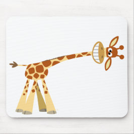 Hee hier, Cartoon giraffe mousepad! Mousepad