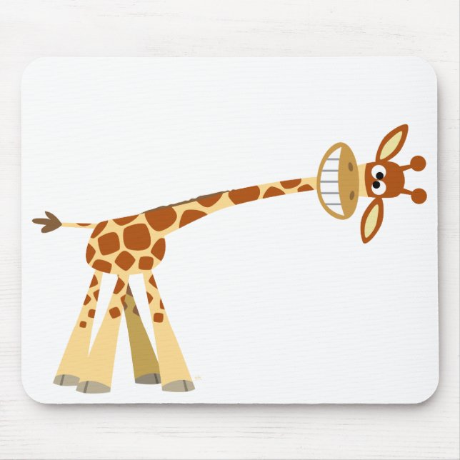 Hee hier, Cartoon giraffe mousepad! Mousepad (Vorne)