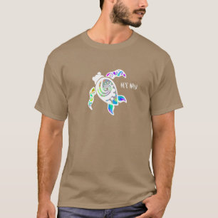 He'e Nalu (Brandung hoch) vordere Schildkröte T-Shirt
