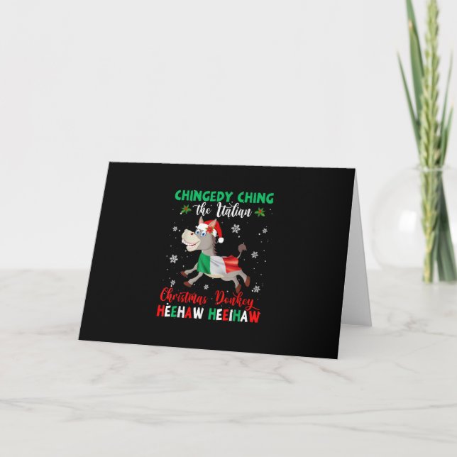 HEEHAW Der WeihnachtsDonkey | Donkey Lovers Gesche Karte (Vorderseite)