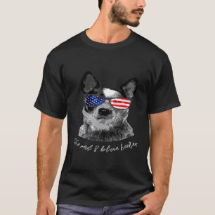 Heeler Australian Cattle Dog I USA I Tier I Grün T-Shirt