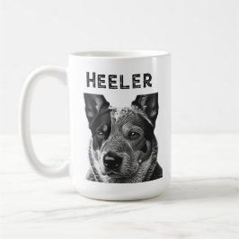Heeler (Blue Heeler Dog) schließen Kaffeetasse