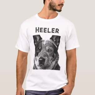 Heeler (Blue Heeler Hund) Nahaufnahme  T-Shirt