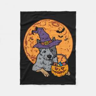 Heeler Hexenhut Mond Jack O Lantern Halloween Fleecedecke