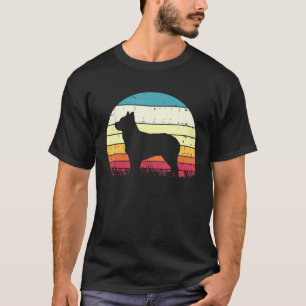 Heeler Sonnenuntergang Retro Tier Pet Australian C T-Shirt