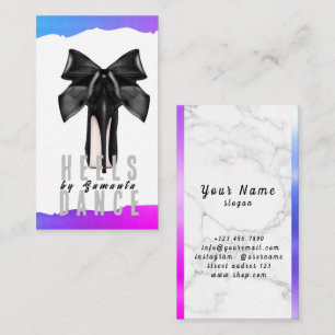 Heels Dance Class Choreograf Business Card Visitenkarte