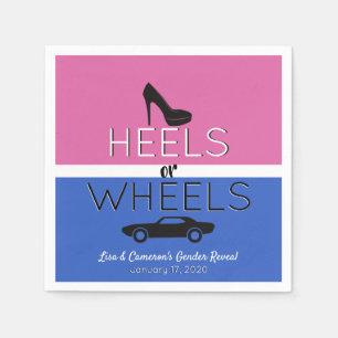 Heels oder Räder{Auto} Black Pink Blue Gender Rev Serviette