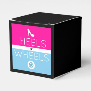 Heels oder Räder Rosa und Blaue Geschlechteroffen Geschenkschachtel