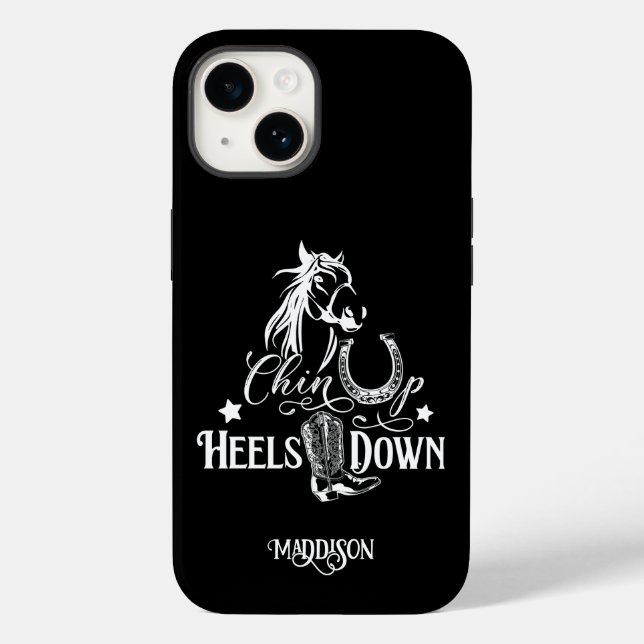 Heelse auf dem Cowgirl reiten Case-Mate iPhone 14 Hülle (Rückseite)