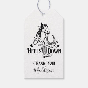 Heelse auf dem Cowgirl reiten Geschenkanhänger