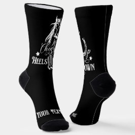 Heelse auf dem Cowgirl reiten Socken