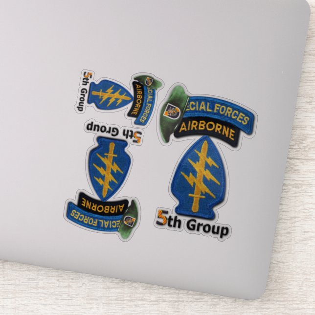 Heer 5th Special Forces Group SFG Kontur-Aufkleber Aufkleber (Detail)