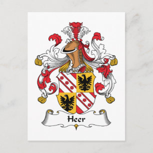 Heer Familienwappen Postkarte