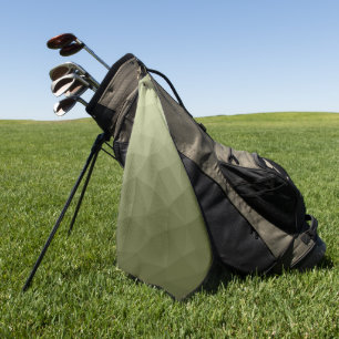 Heeres hellgrüner Farbverlauf geometrisches Masche Golfhandtuch
