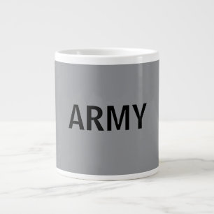 Heeresgrau Jumbo-Tasse
