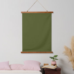 Heeresgrün 66cmx91cm Vertikal Wandteppich Mit Holzrahmen