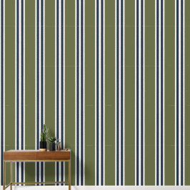 Heeresgrün & Marineblaue Doppel-Rugby-Streifenmust Tapete