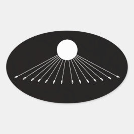 Heereshecker Ovaler Aufkleber