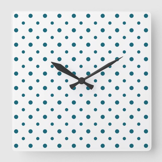 Heffalumps Blue Polka Punkte auf der Uhr der Weiße (Vorderseite)