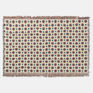 Heffalumps Jumbo Red Blue Polka Dots Throw Blanket Decke