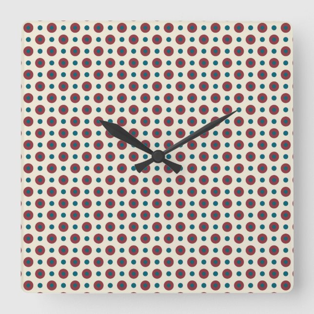 Heffalumps Red Blue Polka Punkte auf der Uhr der W (Vorderseite)