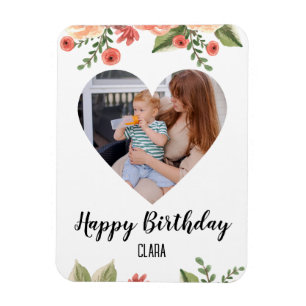 Heft Foto Personalisiert Script Geburtstagsmagnet Magnet