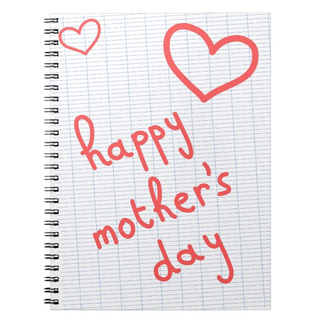 Heft "Happy Mother's Day" Notizblock (Vorderseite)