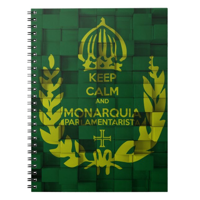 Heft Keep Clam and Monarchie Parlamentarista Notizblock (Vorderseite)