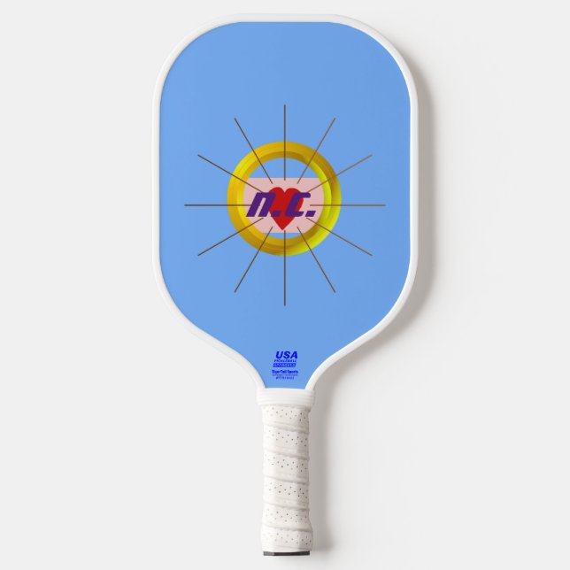 Heft Light Blue Modern Pickleball Paddle (Vorderseite)