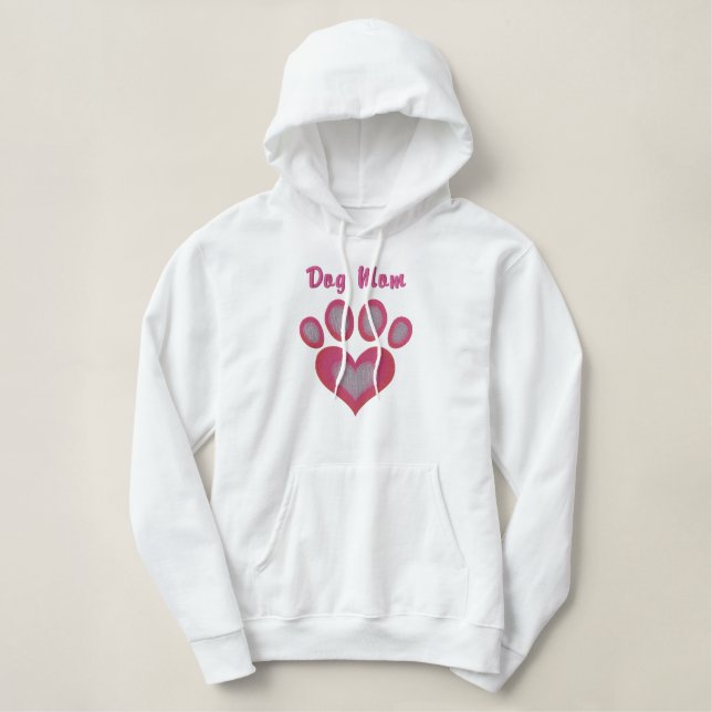 Heft Pawprint Stickereites Shirt (Design vorne)