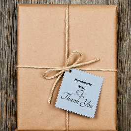 Hefthandgemacht mit Liebe Typografie Script Permastempel