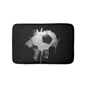 Heftige Fußball-Schwarz-Bad-Matte Badematte