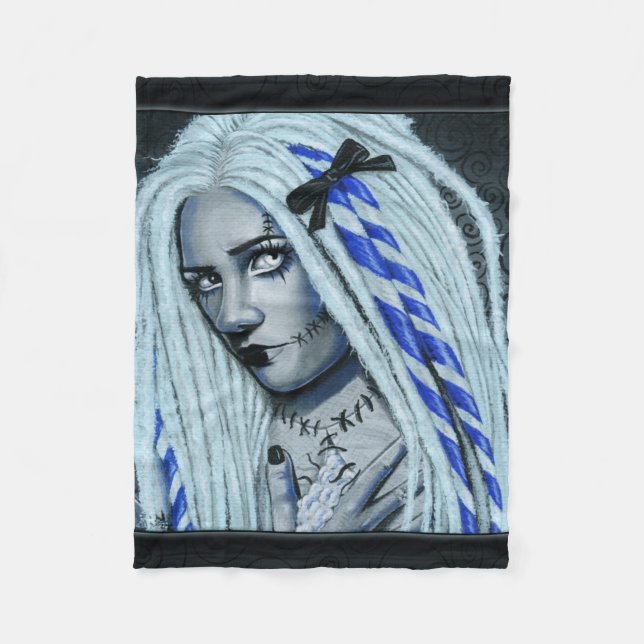 Heftige gotische Ragdoll Fantasie-Kunstdecke Fleecedecke (Vorderseite)
